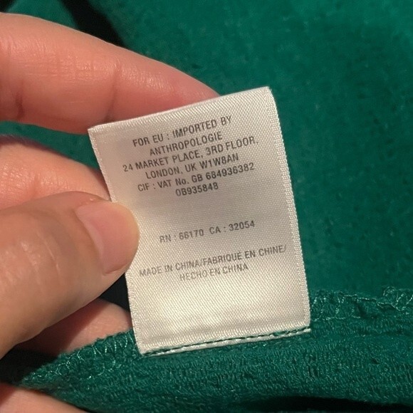 Anthropologie Textured Off-The Shoulder Top in Kelly Green S NWOT - Picture 6 of 11